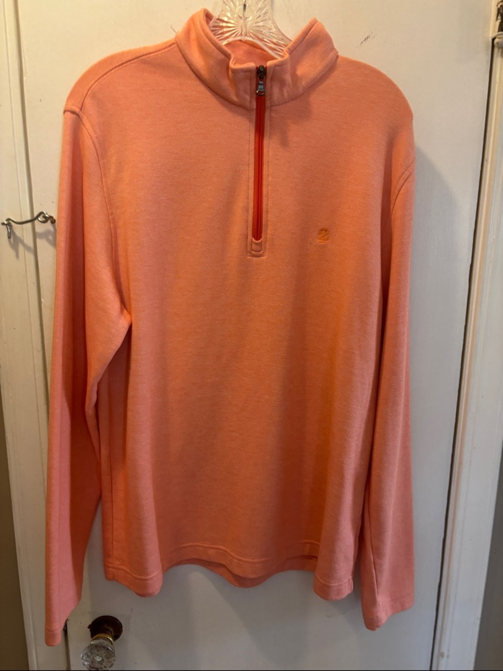 Izod Saltwater medium Coral Half-Zip Sweatshirt - Casual Pullover 26-131-1